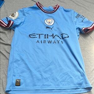 Puma Manchester City Blue Jersey Haaland 2022-23 season